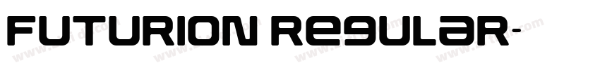 Futurion Regular字体转换